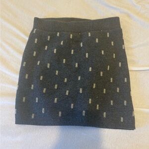 H&M Black and Gray Patterned Kids Skirt